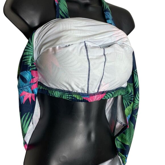 NWOT Kyodan Outdoor Dress Womens M Golf Tennis Tropical Racerback Athleisure - Picture 9 of 11